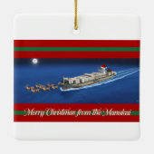 Manukai Christmas Ornament 2025 セラミックオーナメント (裏面)