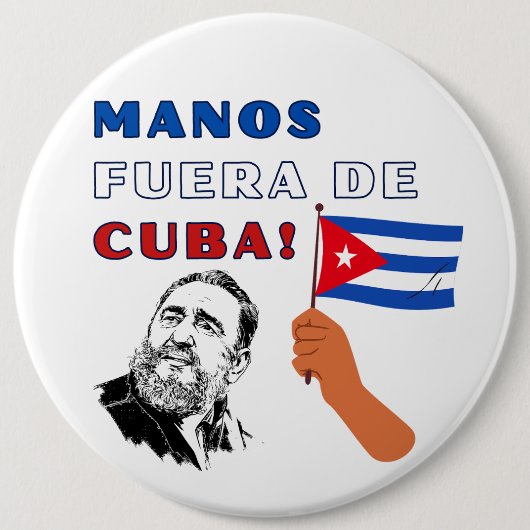 Manus Fuera De Cuba 缶バッジ (正面)