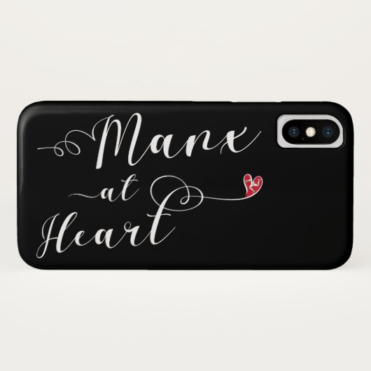 Manx Atハート携帯電話 Case-Mate iPhoneケース (裏面(横))