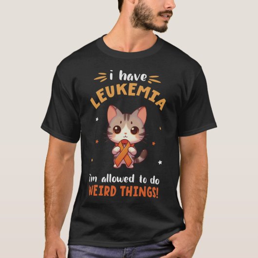 MANX Cat白血病の私は許可されて風変わりいる Tシャツ (正面)