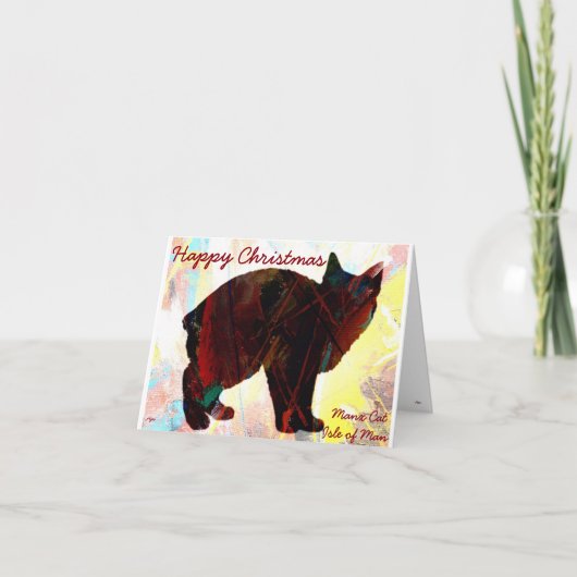 Manx Cat Greetingsカード シーズンカード (正面)
