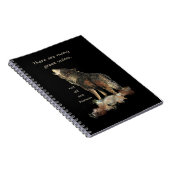 Many 素晴らし Voices Wolf感動的引用文 ノートブック (右側)