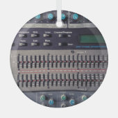 Many Buttons Sound Mixer Studio ガラスオーナメント (正面)