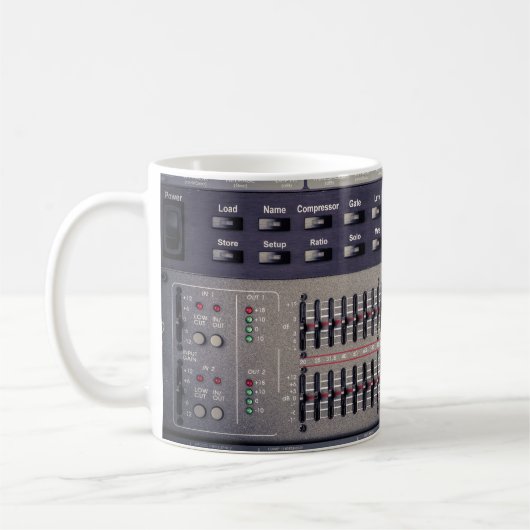 Many Buttons Sound Mixer Studio コーヒーマグカップ (左)