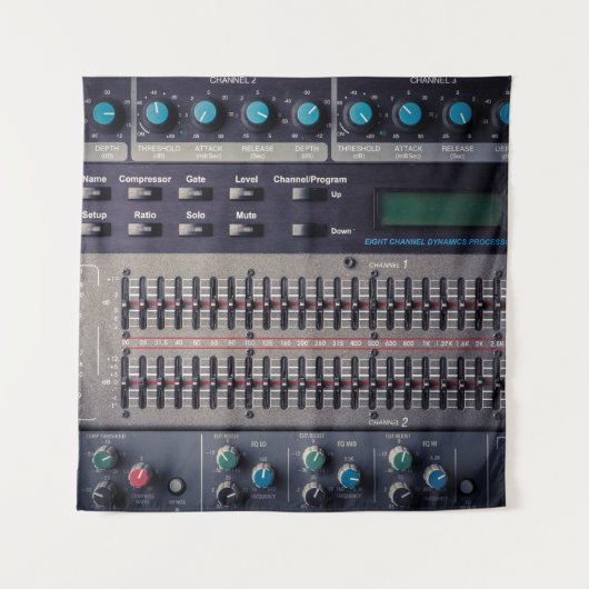 Many Buttons Sound Mixer Studio タペストリー (正面)