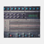 Many Buttons Sound Mixer Studio フリースブランケット (正面(横))
