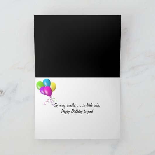 Many Candles on Cupcake カード (内部)