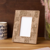 Many Catsデザイン レーザー彫刻フレーム (左)