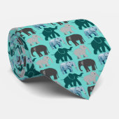 Many Elephants Tie ネクタイ (ロール)