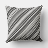 Many Grays Stripey装飾用クッション20インチx 20インチ クッション (裏面)