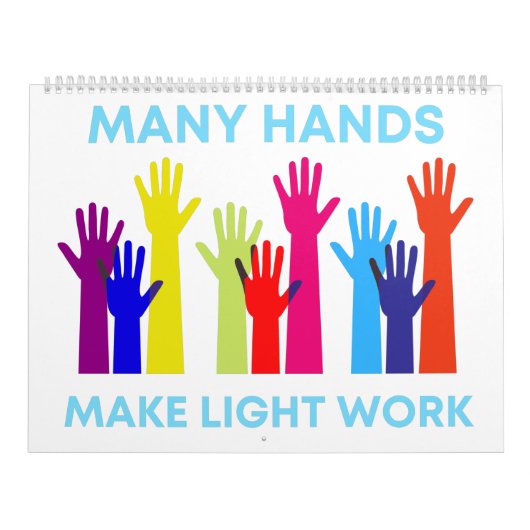 Many Hands引用文フルカラーカレンダー カレンダー (カバー)