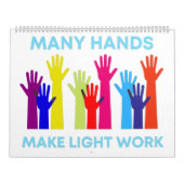 Many Hands引用文フルカラーカレンダー カレンダー (カバー)