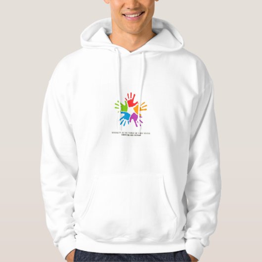 Many Hands, One Future – diversity design パーカ (正面)