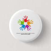 Many Hands, One Future – diversity design 缶バッジ (正面)