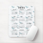 Many Horses Design 2025年カレンダー マウスパッド (マウス)