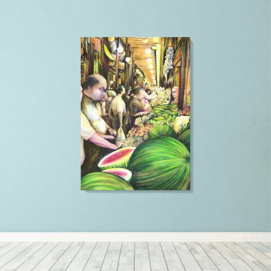 Many Melons Budapest Hungary キャンバスプリント (インサイチュ (ウッドフロア))