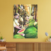 Many Melons Budapest Hungary キャンバスプリント (インサイチュ (リビング))