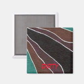 "Many Paths"抽象芸術食洗機状態磁石 マグネット (正面/裏面)