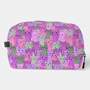 Many Pink CatsデザインDoppキットバッグ ドップキット
