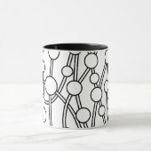 Many Roads II Black with White マグカップ (中央)