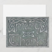 "Many Thanks" ケルトのサンクスカード サンキューカード (正面/裏面)