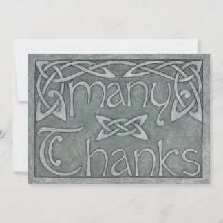 "Many Thanks" Celtic Thank You Card サンキューカード