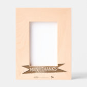 MANY THANKS FRAME ARROW レーザー彫刻フレーム (正面)