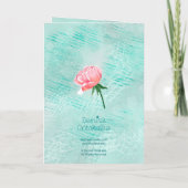 Many Thanks Moody Floral Greeting Card カード (裏面)
