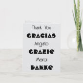 Many Thanks Thank You Card サンキューカード (裏面)
