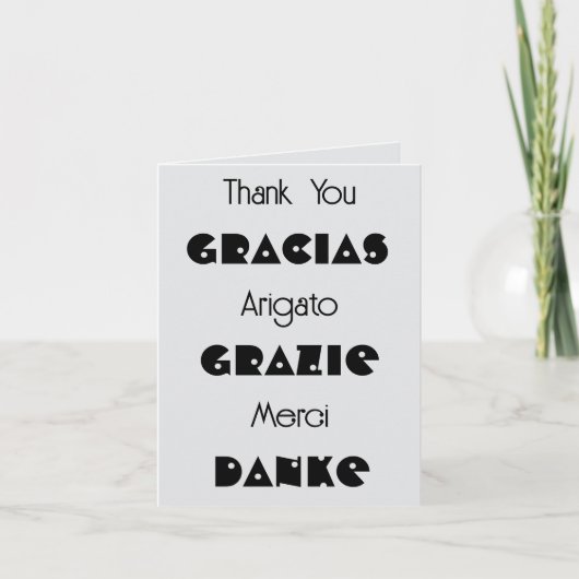 Many Thanks Thank You Card サンキューカード (正面)