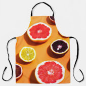 Many variety citrus fruits pattern in sunlight on エプロン (正面)