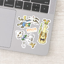 MAOR 3x3インチチビ(小さくかわいく書いた感じ)キャストステッカー#3