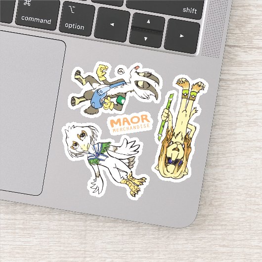 MAOR 3x3インチチビ(小さくかわいく書いた感じ)キャストステッカー#3 シール (詳細)