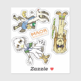 MAOR 4x4インチチビ（小さくかわいく書いた感じ）キャストステッカー#3 シール