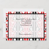 Maori Kowhaiwhaiブライダルシャワー招待 招待状 (裏面)