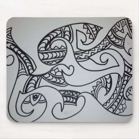 Maori Motif design マウスパッド (正面)