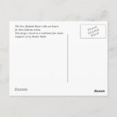 Maori Tattoo – 白黒 ポストカード (裏面)