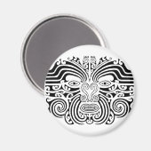 Maori Tattoo – 白黒 マグネット (正面/裏面)
