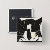 "Maow"ボタン 缶バッジ (正面&裏面)