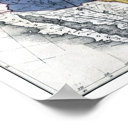 MAP: CIVIL WAR, 1864 ポスター (角)