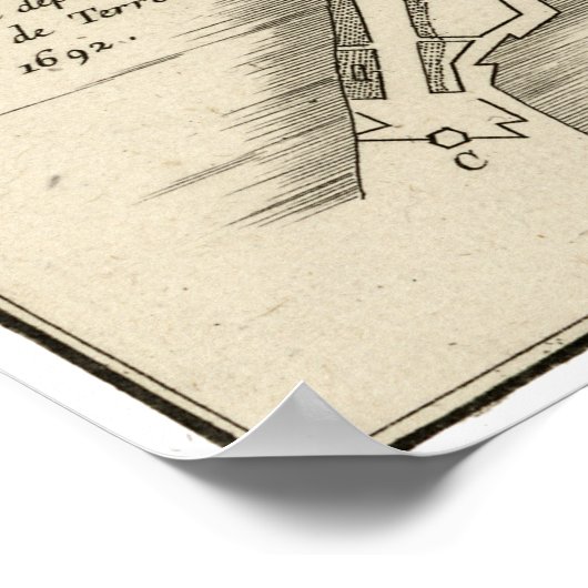 MAP: JAMAICA, 1755 ポスター (角)