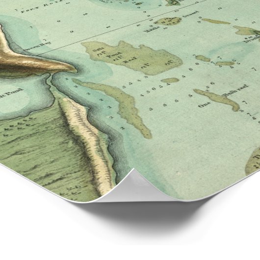 MAP: JAMAICA, 1756 ポスター (角)