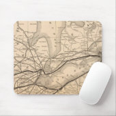Map New York CentralとHudson River Railloady マウスパッド (マウス)