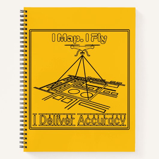 Map Note Book - Surveyor/GIS/Cartographer/Drone ノートブック (正面)