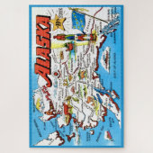 Map of Alaska 20x30 Jigsaw Puzzle ジグソーパズル (縦)