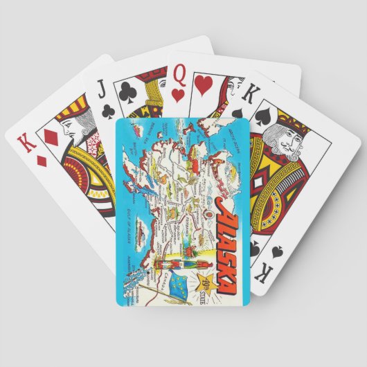 Map of Alaska Playing Cards トランプ (裏面)