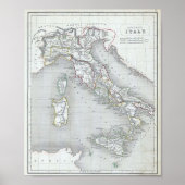 Map of Ancient Italy ポスター (正面)