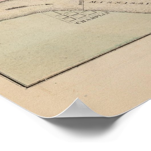 Map of Anoka, Anoka County, Minnesota ポスター (角)