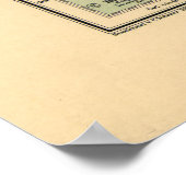 Map of Antarctica from 1912 (Süd-Polar-Karte) ポスター (角)