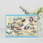 Map of Arizona Utah Landmarks Flat Card (スタンド正面)